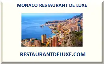 MONACO RESTAURANT DE LUXE 2026-2027