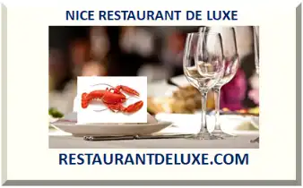 NICE RESTAURANT DE LUXE 2026-2027